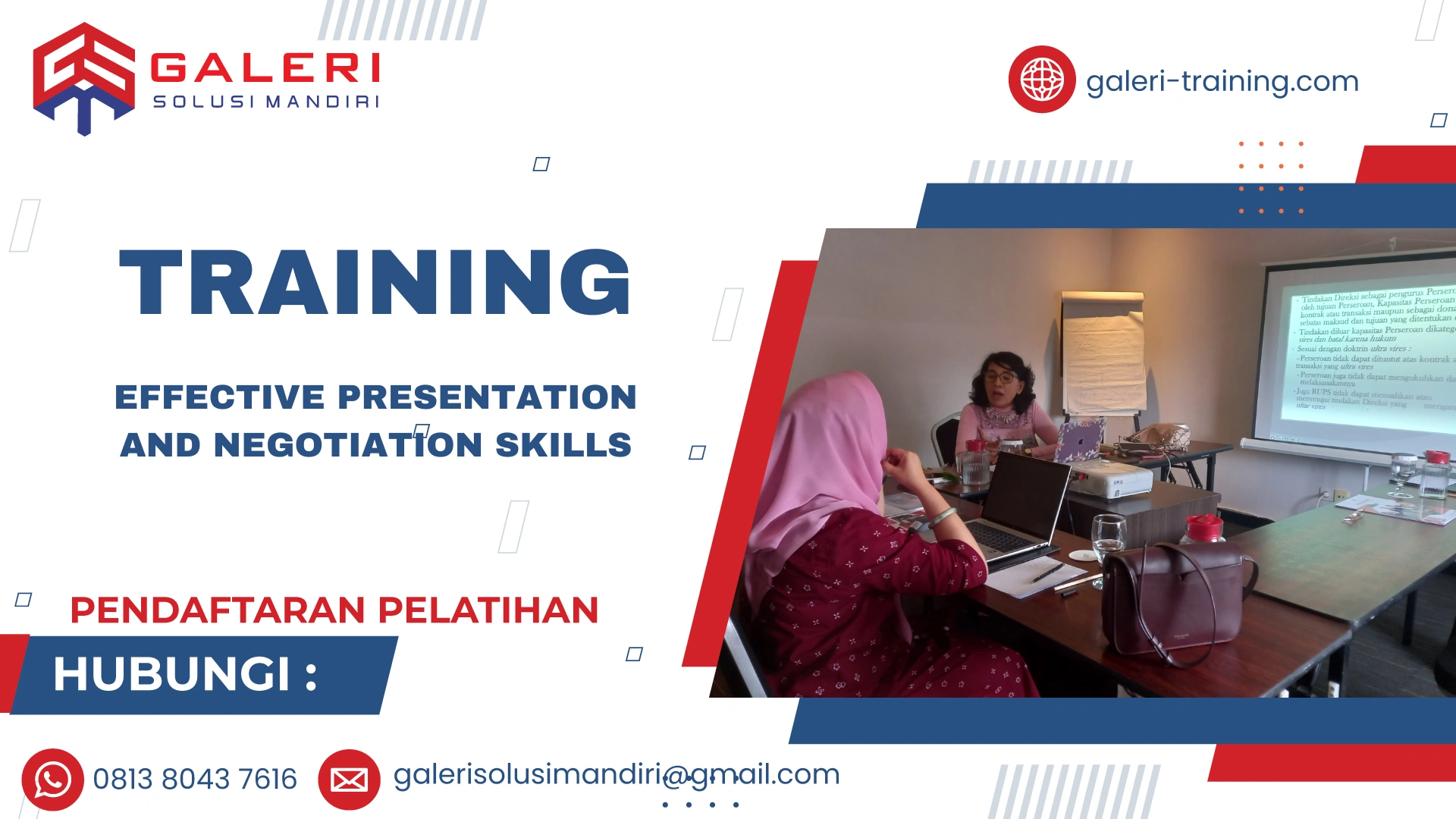 TRAINING EFFECTIVE PRESENTATION AND NEGOTIATION SKILLS