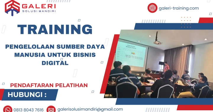 TRAINING PENGELOLAAN SUMBER DAYA MANUSIA UNTUK BISNIS DIGITAL