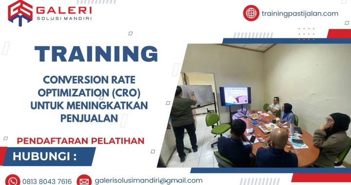 TRAINING CONVERSION RATE OPTIMIZATION (CRO) UNTUK MENINGKATKAN PENJUALAN